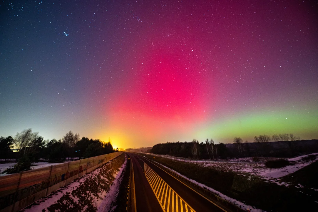 Zorza w Bełchatowie