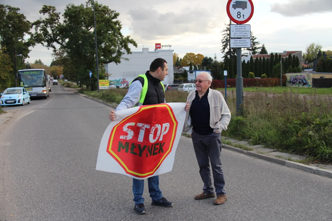 Protest mieszkańców Młynka - 15.10.2024 r.