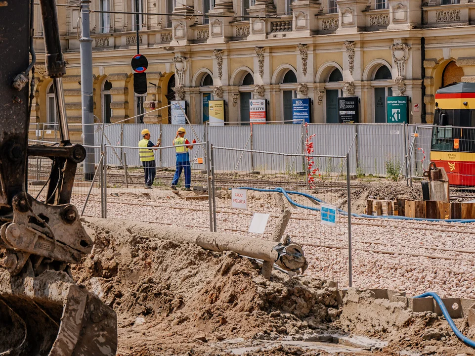 Budowa przystanku kolejowego Łódź Śródmieście