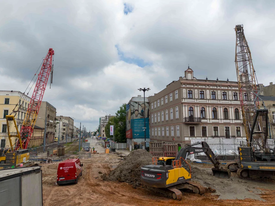 Tutaj powstaje podziemna stacja kolejowa "Łódź Śródmieście"