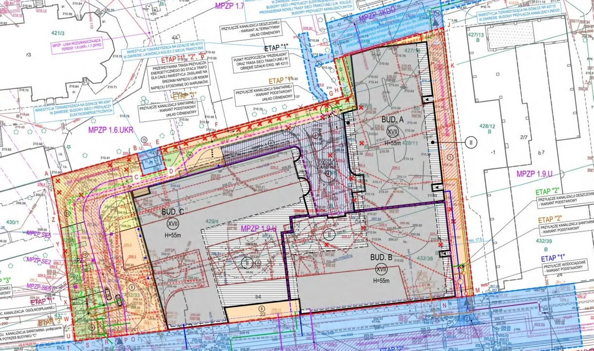 Koncepcja architektoniczna nowego budynku który ma powstać w ramach specustawy mieszkaniowej przygotowana przez Loesch + Partnerzy