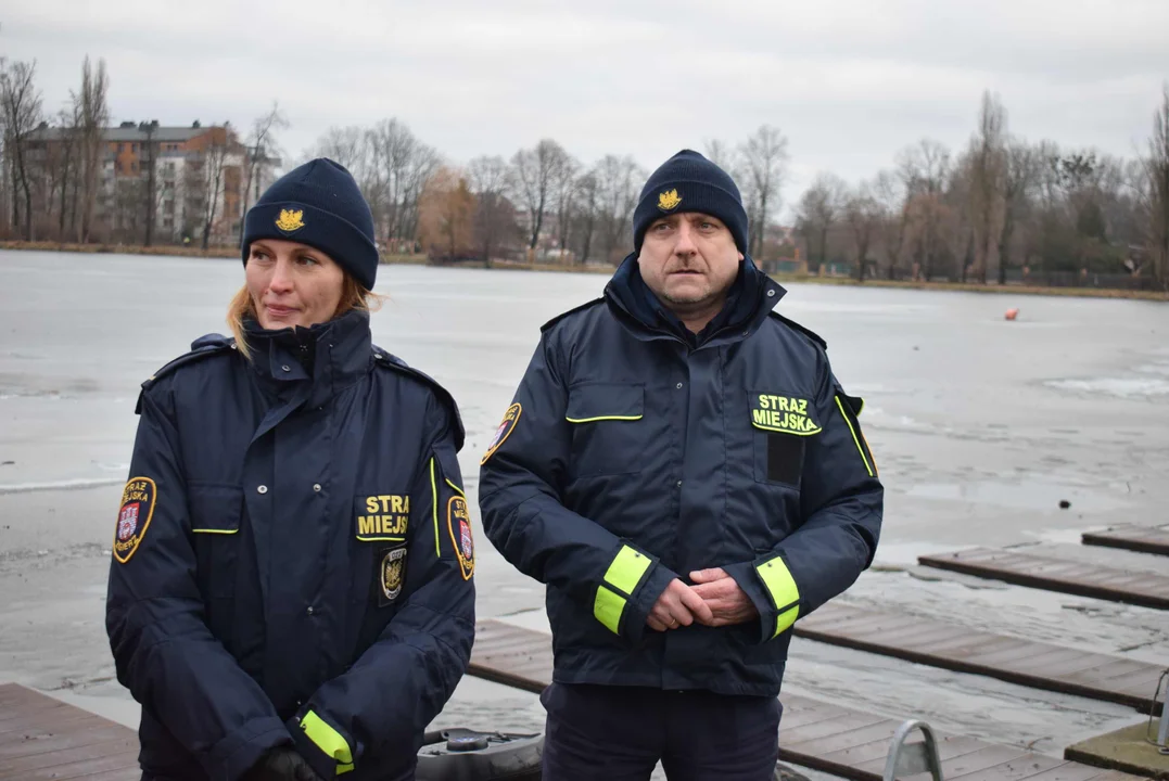 Akcja ratunkowa na Stawie Miejskim w Zgierzu