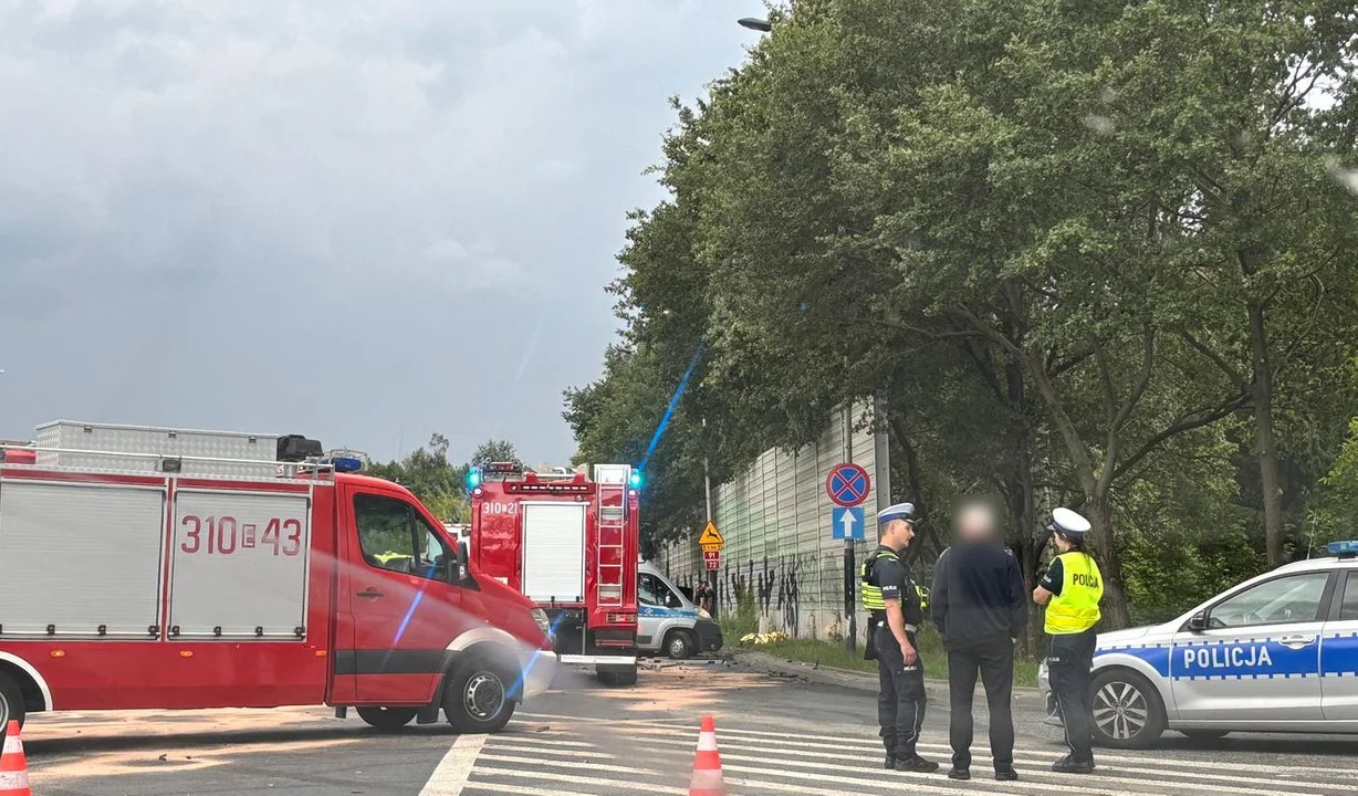 Wypadek na 11 Listopada w Łodzi