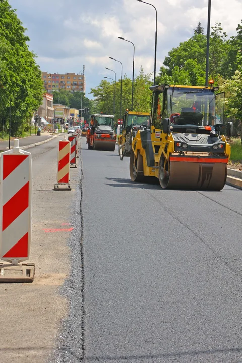 Trwa remont ulicy Lutomierskiej w Łodzi - stan na czerwiec 2024 r.