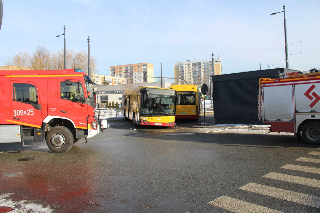 Zderzenie autobusów na Retkini