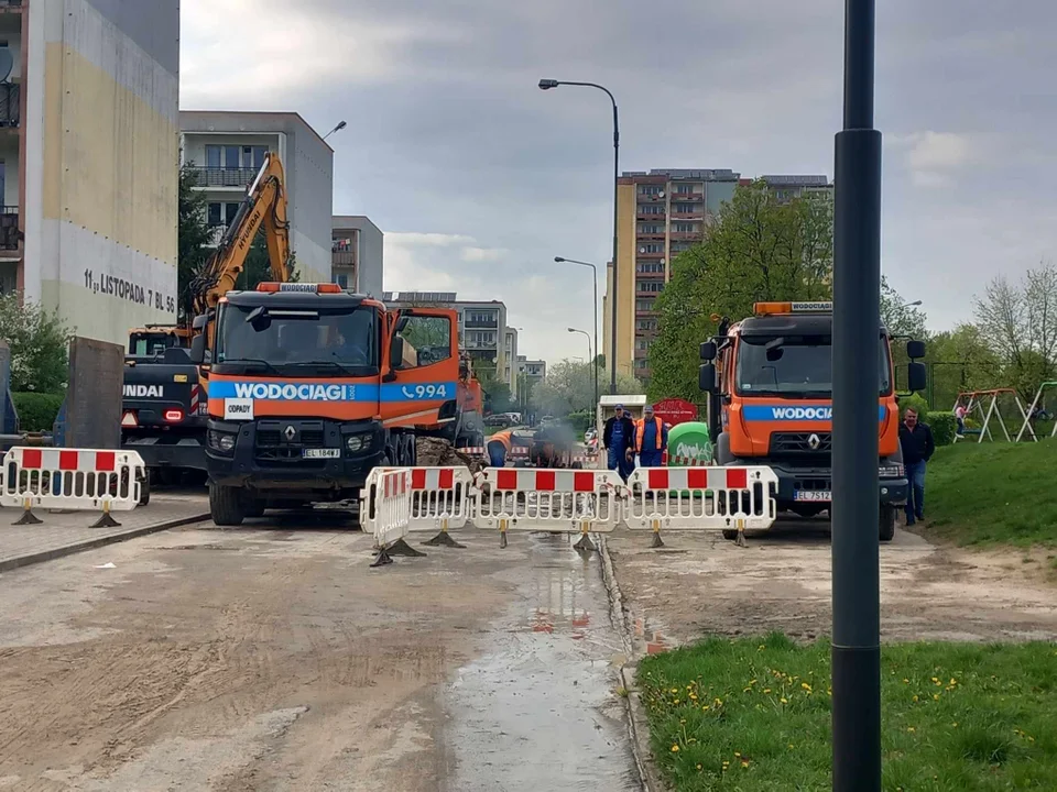 Awaria wodociągu w Łodzi