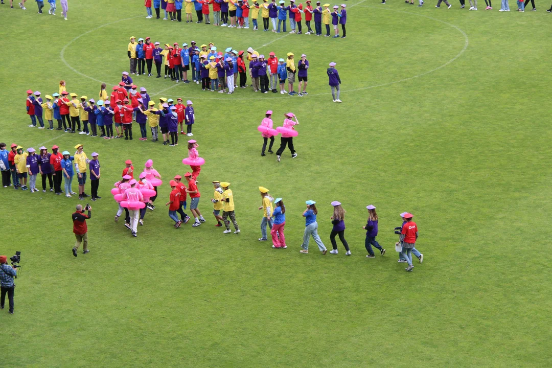 Flash mob na stadionie ŁKS Łódź im. Władysława Króla