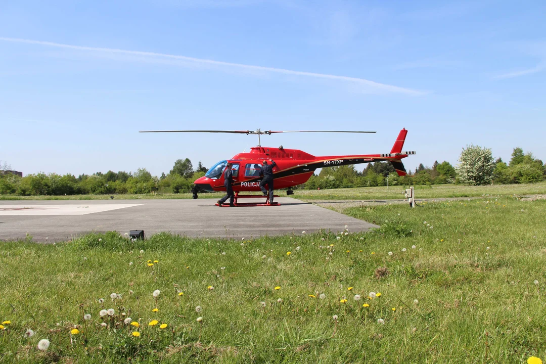 Policyjna akcja "Majówka 2024" - nad Łodzią pojawił się helikopter