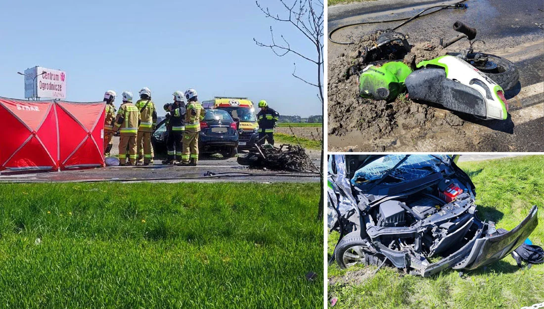 Śmiertelny wypadek w naszym powiecie. Nie żyje 39-letni motocyklista - Zdjęcie główne