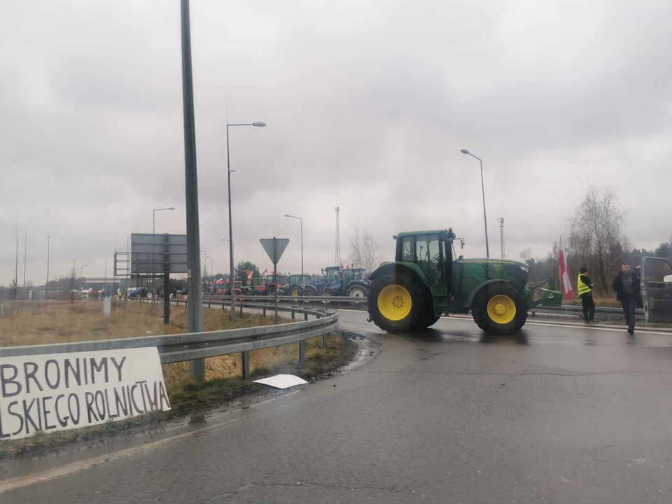 Protest rolników w Łódzkiem