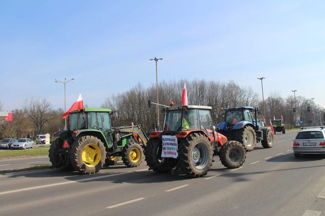 Protest rolników w Łódzkiem