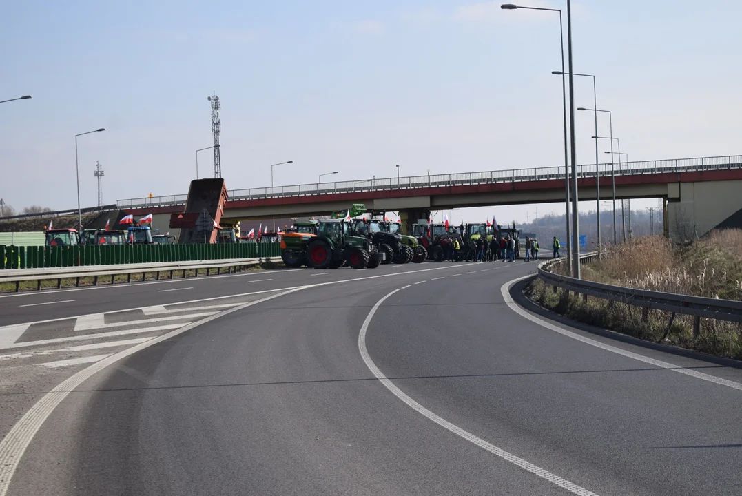 Protest rolników w Łódzkiem