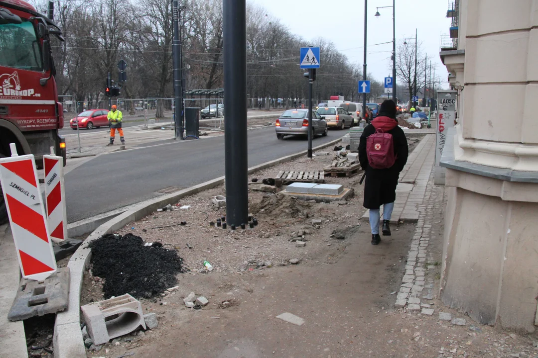 Ciąg pieszo-rowerowy na ul. Ogrodowej w Łodzi poprawiony