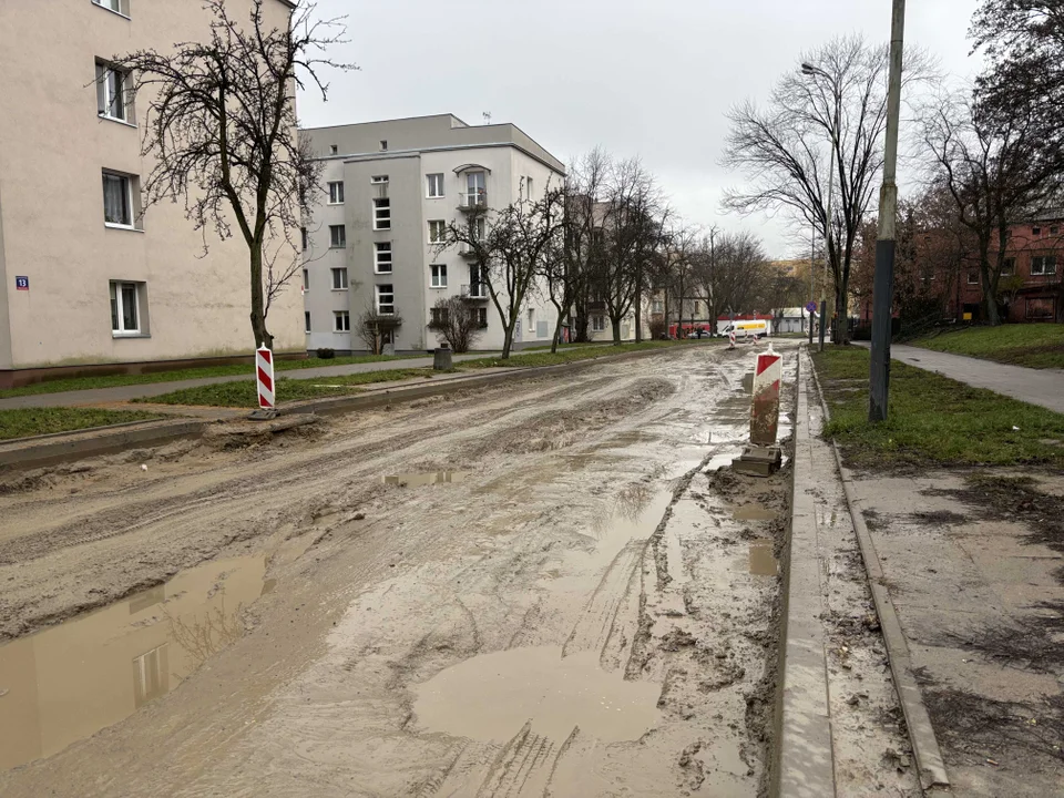 Remont ulicy Boya-Żeleńskiego w Łodzi