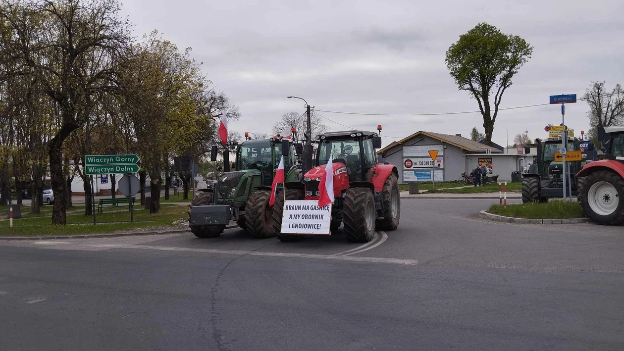 Protest rolników w Nowosolnej - 12.04.2024 r.