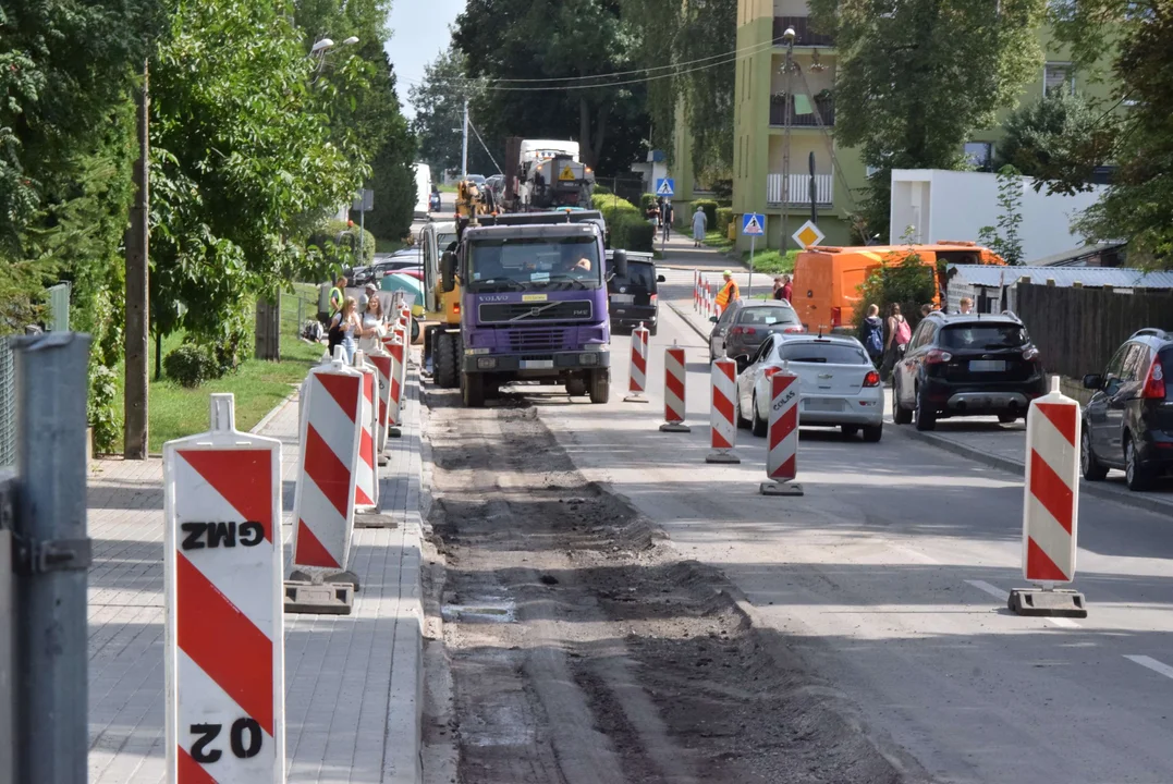 Wymiana nawierzchni na ulicy Rembowskiego