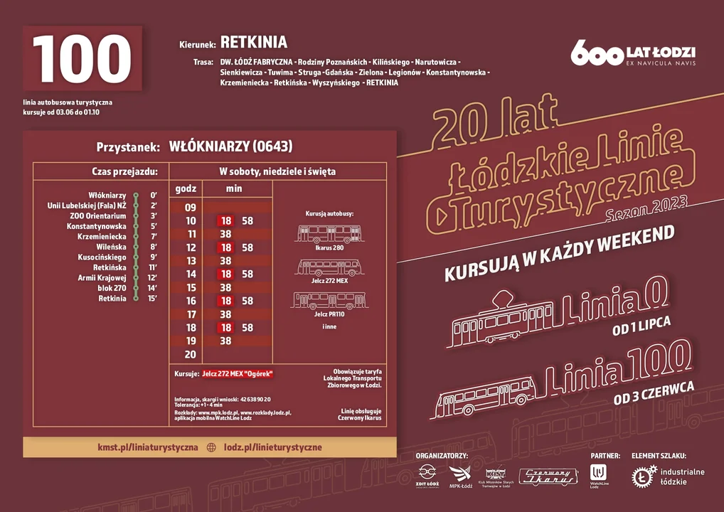 Rozkład jazdy linia 100