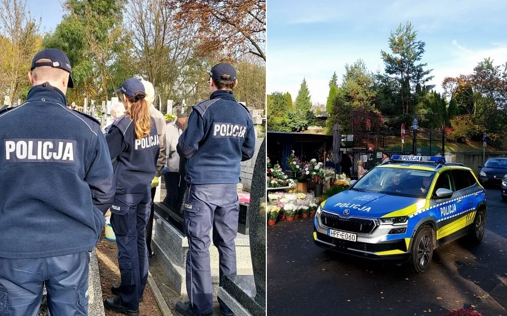 Policja na bełchatowskim cmentarzu. Uwaga na kieszonkowców i złodziei! - Zdjęcie główne