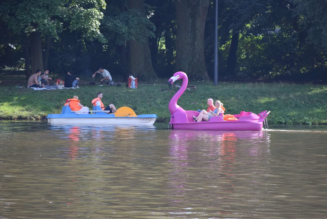 Łodzianie wypoczywają na Stawach Jana