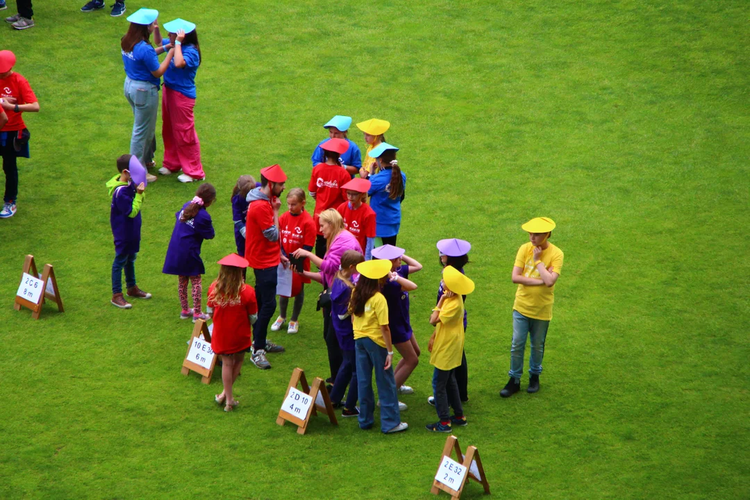 Flash mob na stadionie ŁKS Łódź im. Władysława Króla