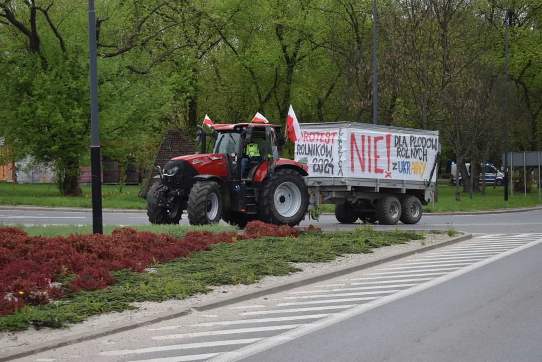 Rolnicy protestują w Zgierzu