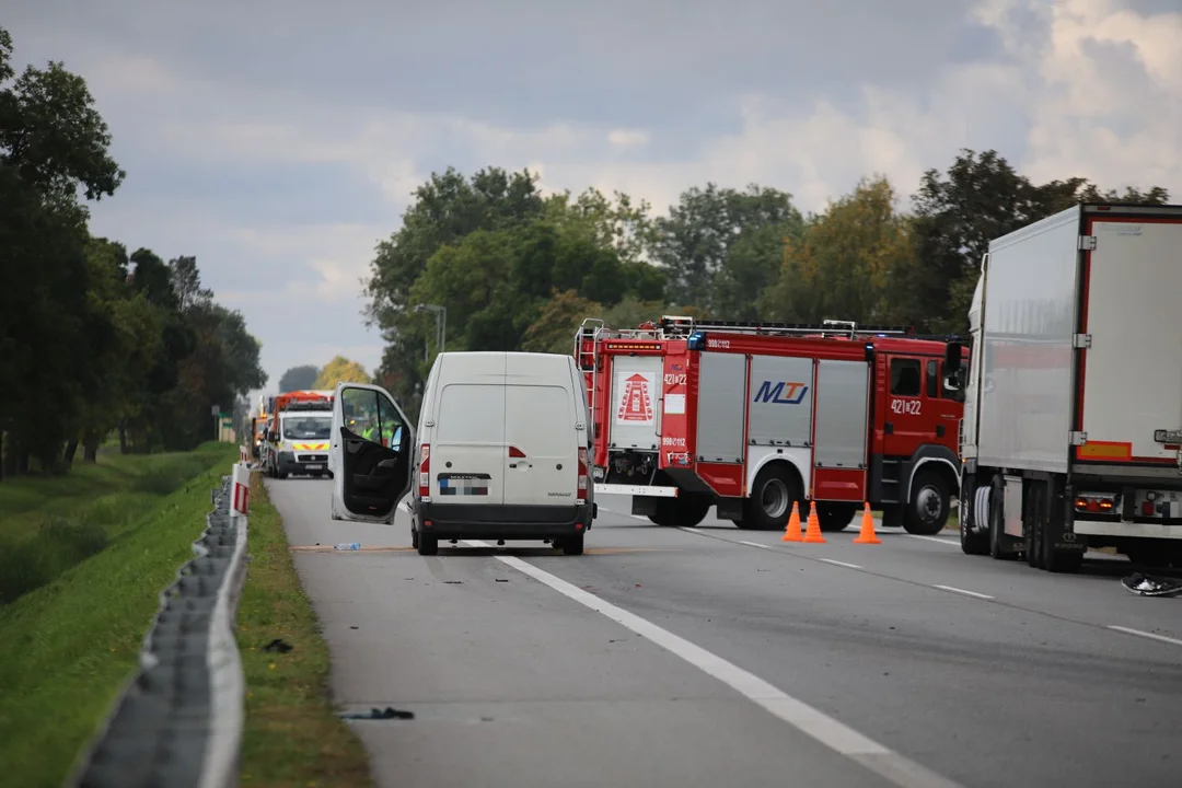 Wypadek na DK 92 w miejscowości Wojszyce