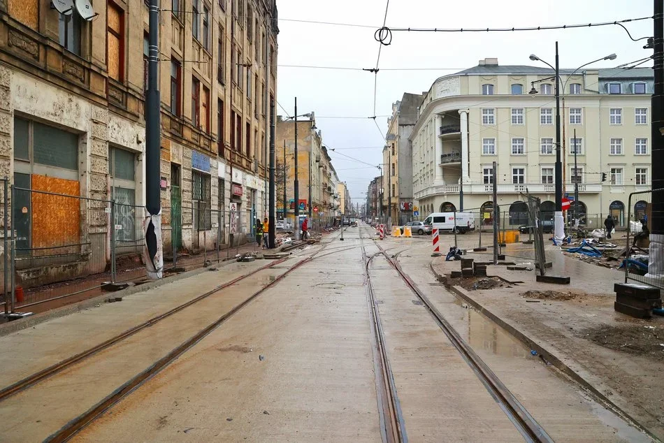 Powrót tramwajów na ulicę Zachodnią w Łodzi