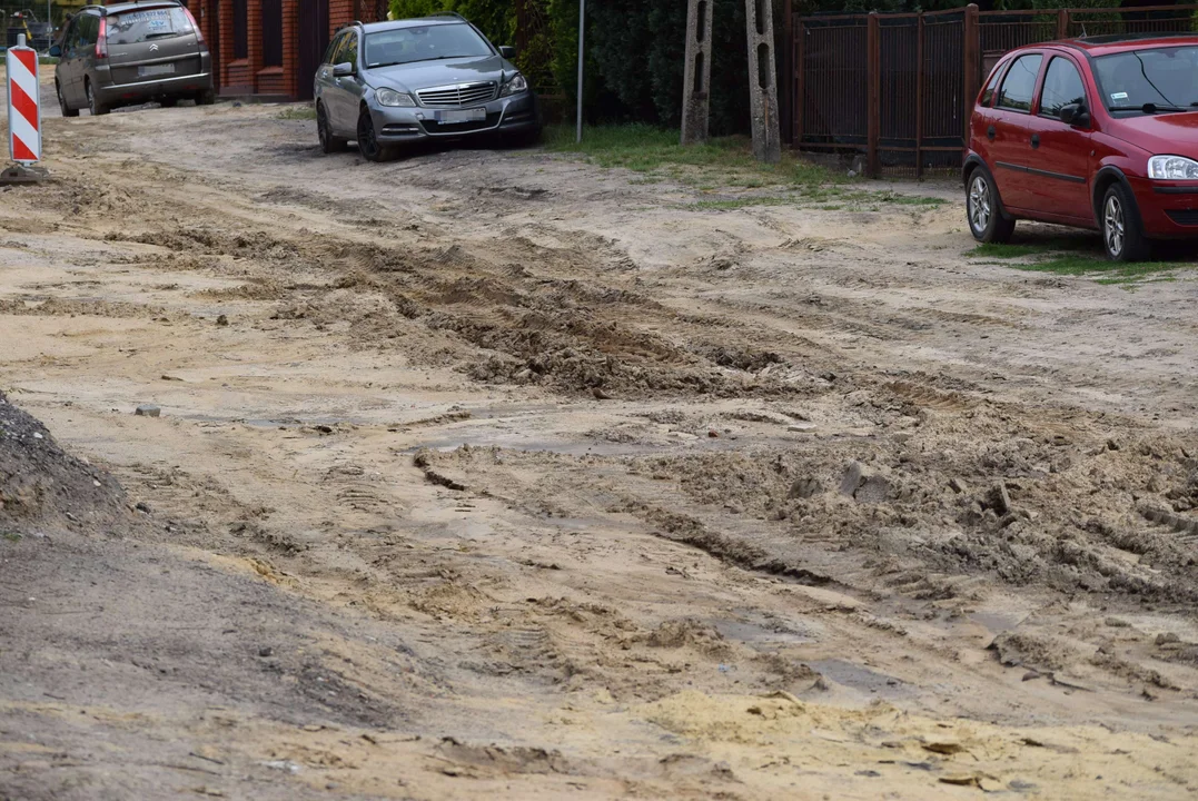 Ulica Żytnia po ulewnych deszczach