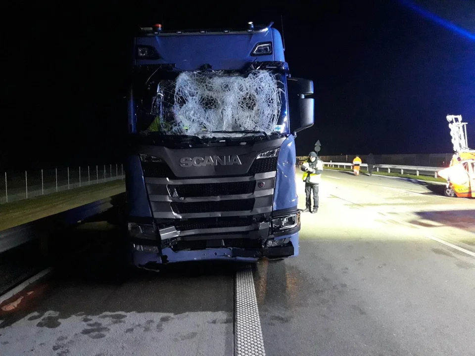 Wypadek na A1 w Łódzkiem