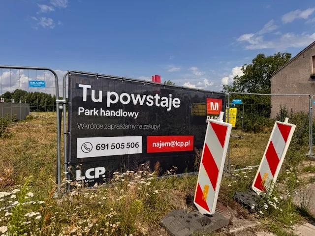 Budowa parku handlowego w ozorkowie