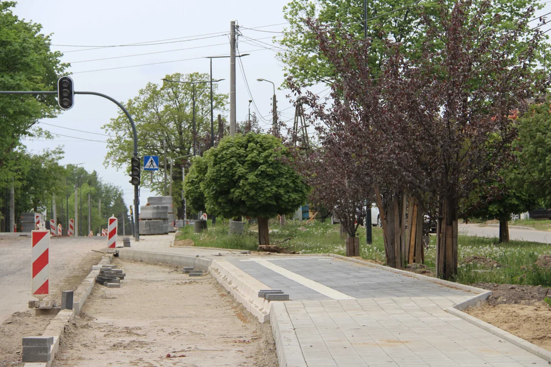 Trwa remont ulicy Pomorskiej i Mileszki w Łodzi