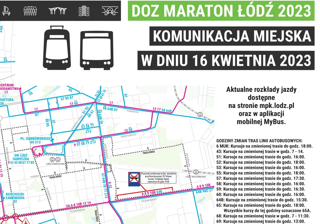 Potężne utrudnienia dla kierowców i pasażerów MPK Łódź. Utrudnienia w każdej części miasta [mapa]