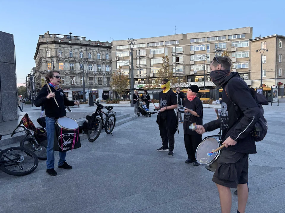 Manifestacja Łódzkiego Stowarzyszenia Lokatorów