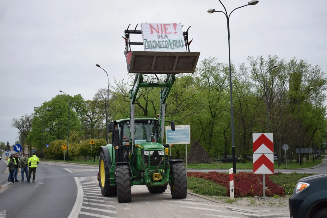 Rolnicy protestują w Zgierzu