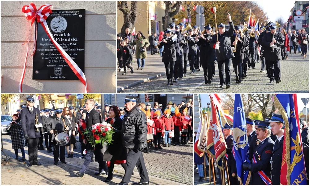 Józef Piłsudski honorowym obywatelem gminy Kutno. Odsłonięto pamiątkową tablicę [ZDJĘCIA] - Zdjęcie główne