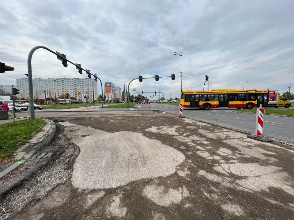 W Łodzi rozpoczął się kolejny remont - tym razem ronda inwalidów