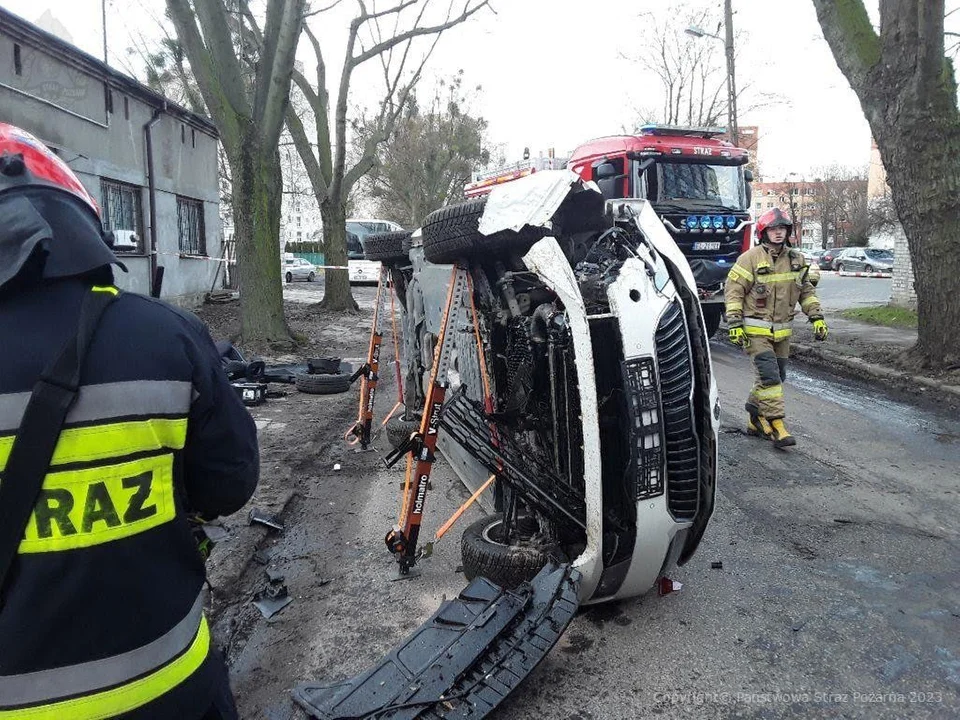 Groźny wypadek na Bałutach