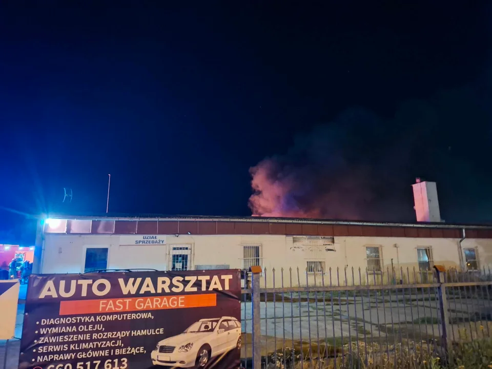 Pożar przy Targowej w Płocku