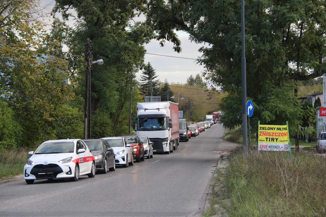 Protest mieszkańców Młynka - 15.10.2024 r.