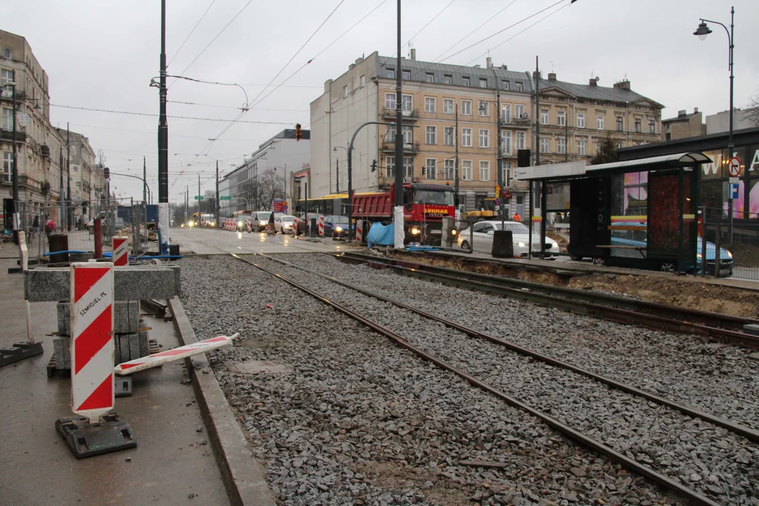 Powrót tramwajów MPK Łódź na skrzyżowanie Zachodnia/Legionów w Łodzi