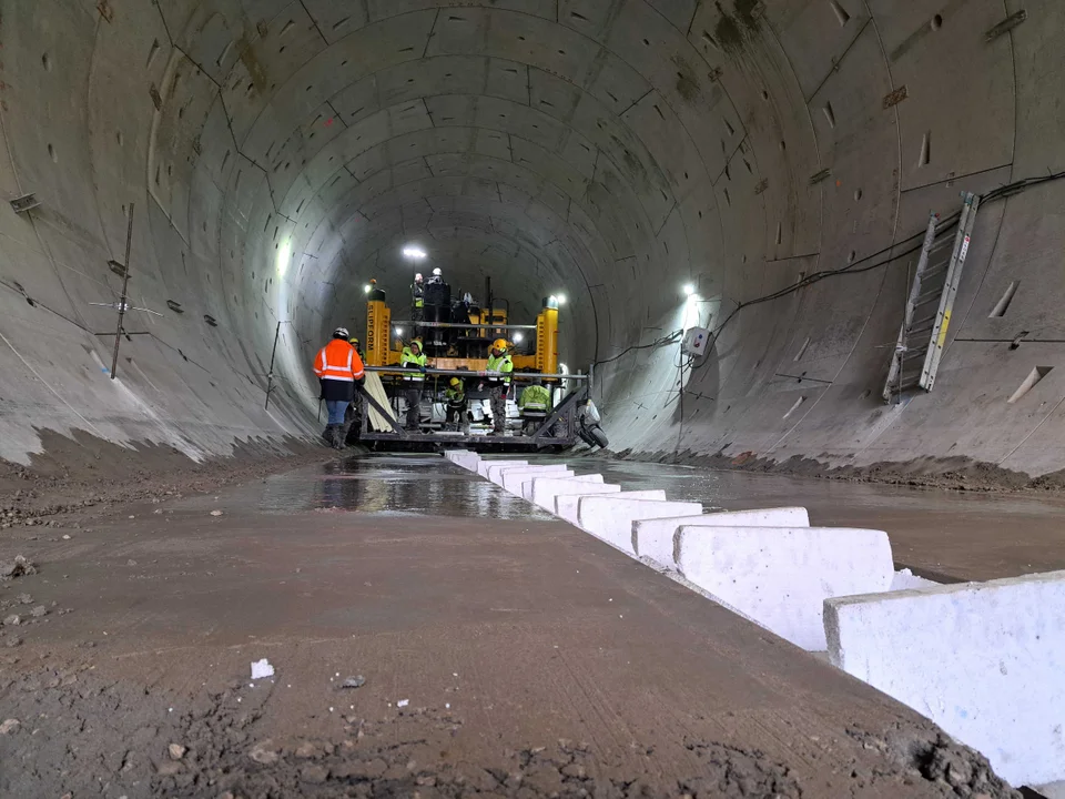 Rozpoczęto kolejny etap na budowie tunelu kolejowego pod Łodzią