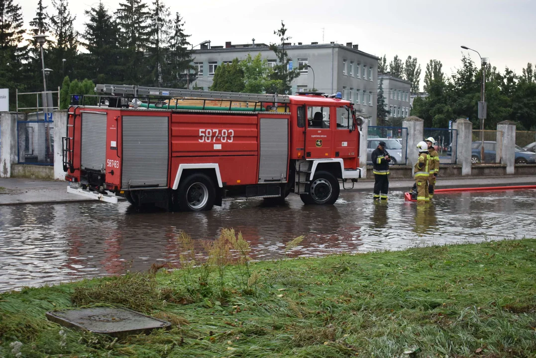 Zalane ulice w Zgierzu