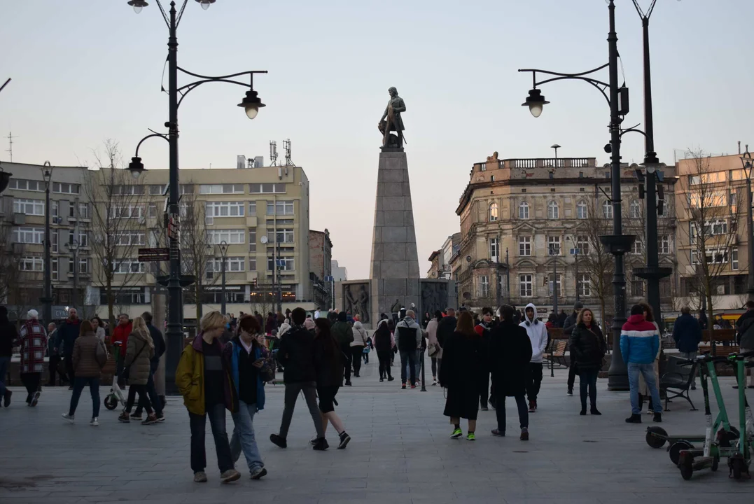 Plac Wolności w Łodzi po otwarciu