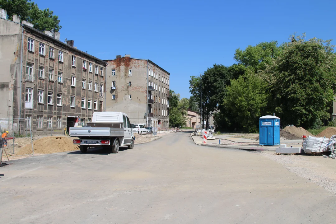 Trwa przebudowa ulicy Wojska Polskiego w Łodzi