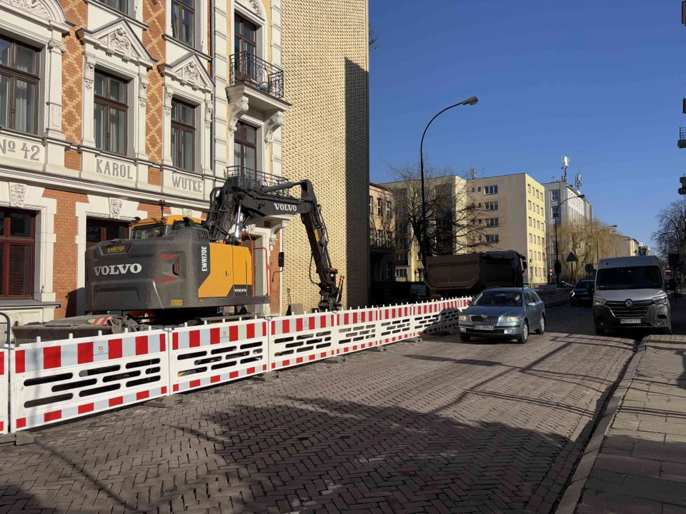 Ruszył remont kolejnego odcinka ulicy Jaracza w Łodzi