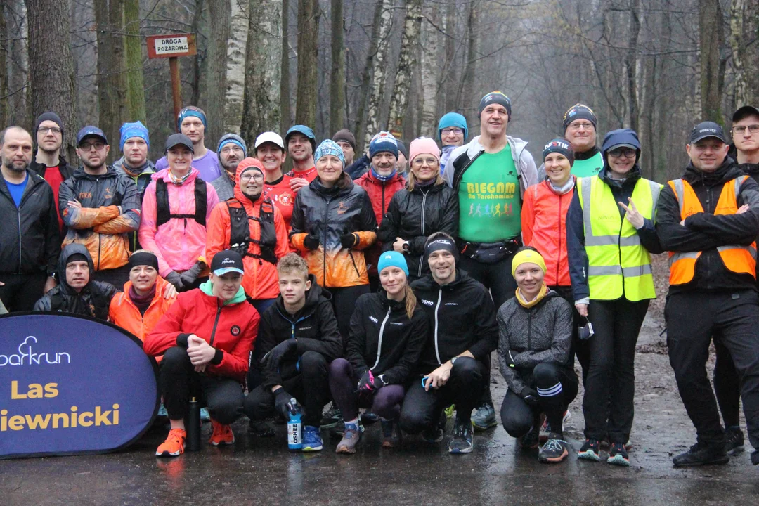 Walentynkowy parkrun w Lesie Łagiewnickim