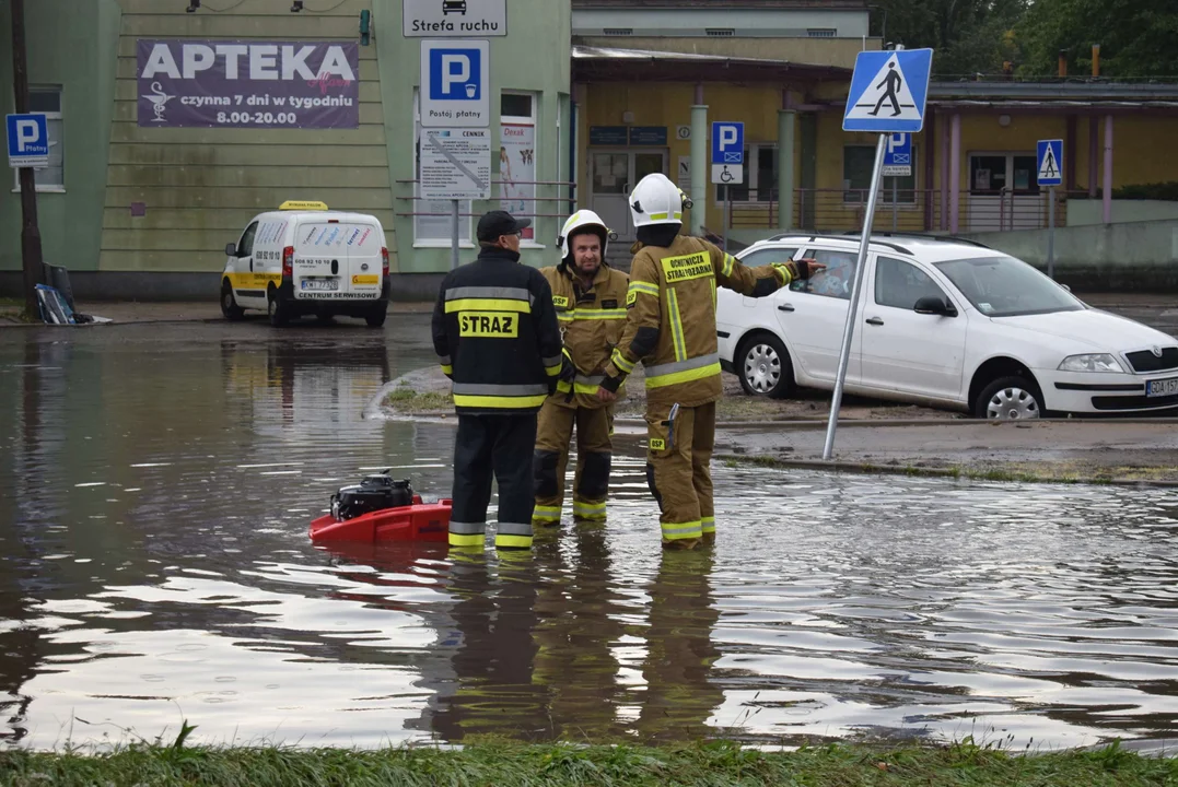 Zalane ulice w Zgierzu