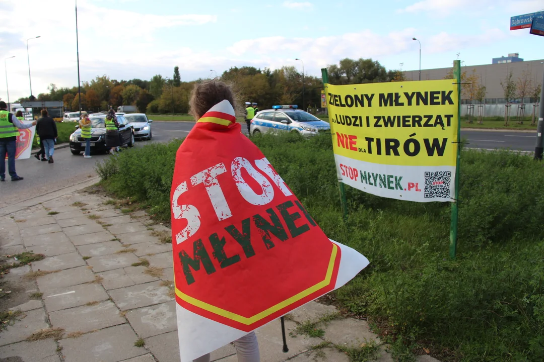 Protest mieszkańców Młynka - 15.10.2024 r.