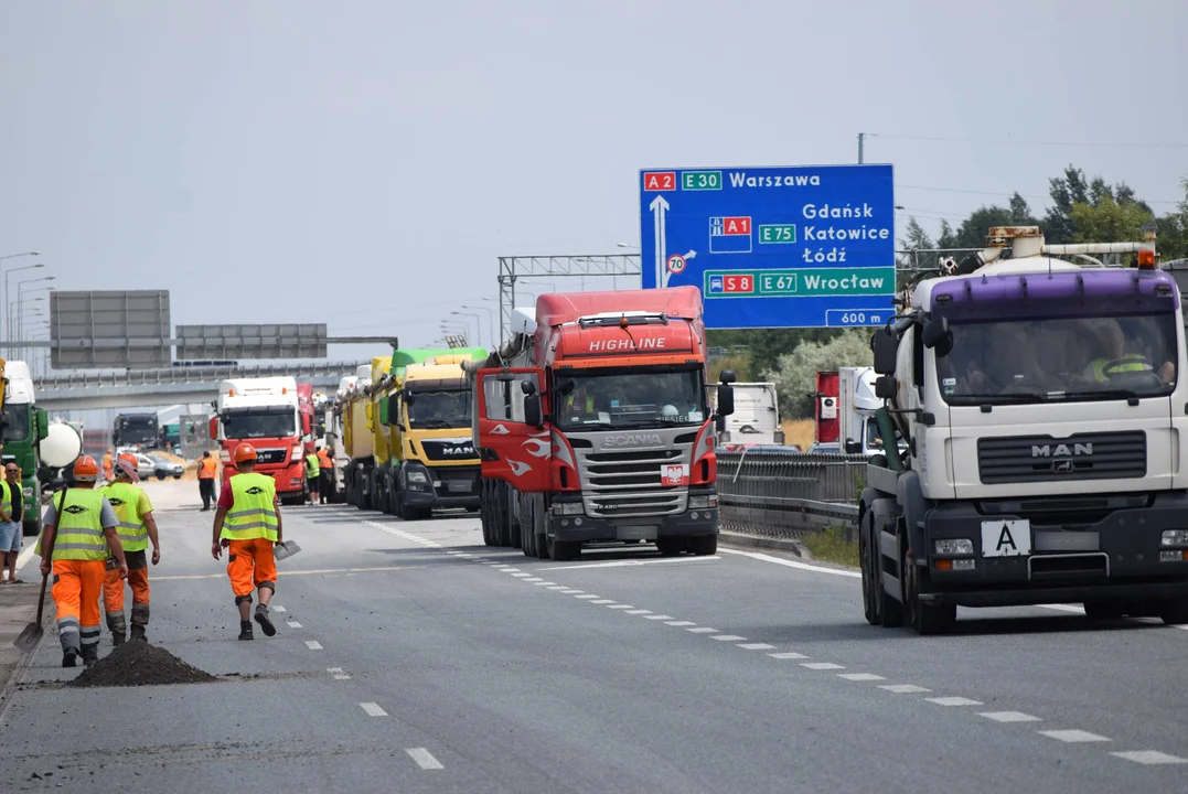 Kolejne utrudnienia na autostradzie A2