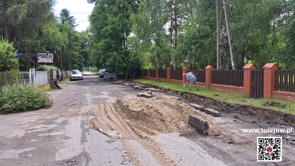 Remonty dróg na terenie gminy Sulejów